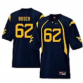 West Virginia Mountaineers 62 Kyle Bosch Navy College Football Jersey Dzhi,baseball caps,new era cap wholesale,wholesale hats
